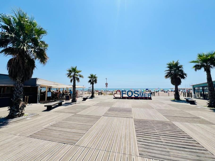 Voile De Mer - Les Pieds Dans L'Eau, Clim, Wifi, 2 Personnes Διαμέρισμα Fos-sur-Mer Εξωτερικό φωτογραφία